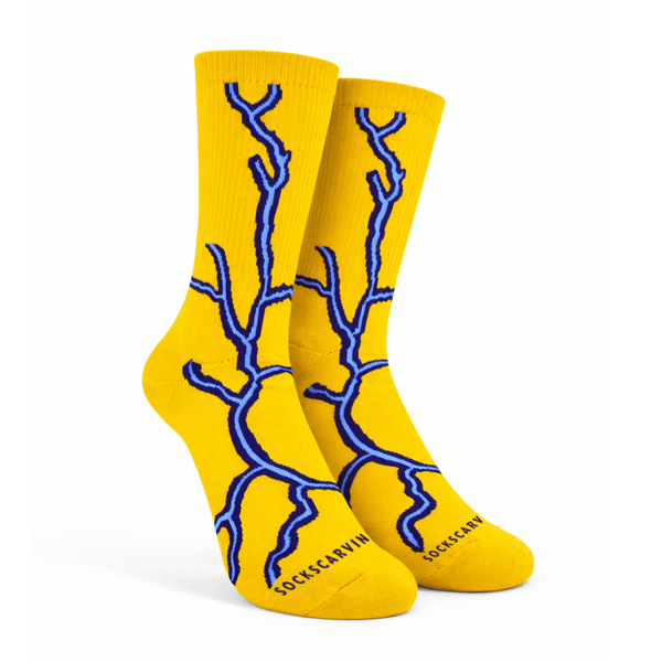 Lightning 2.0 Street Socks – Yellow