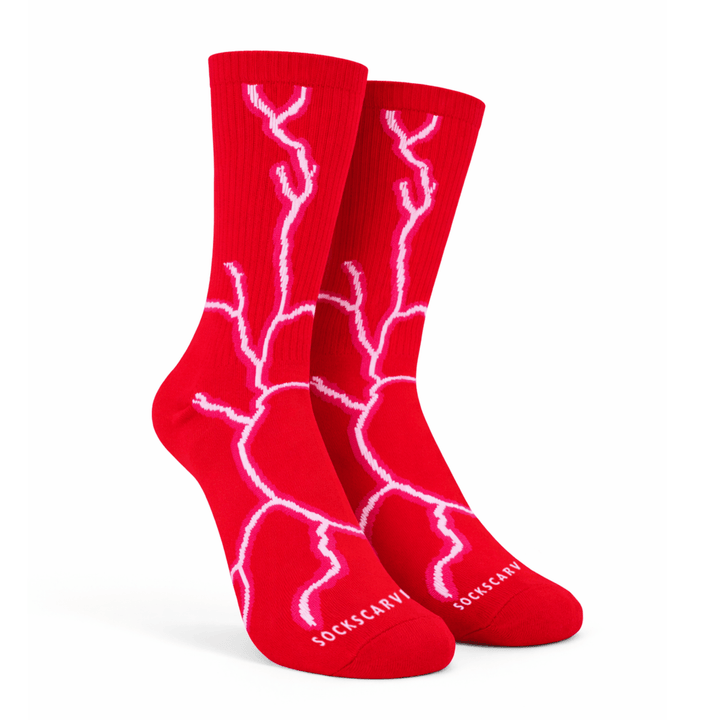 SOCKIVA Lightning 2.0 Street Socks - Red - image 2