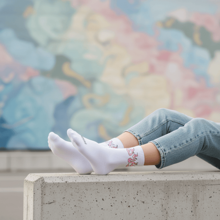 SOCKIVA White/Pink Flame- Fire 2.0 Socks - image 4
