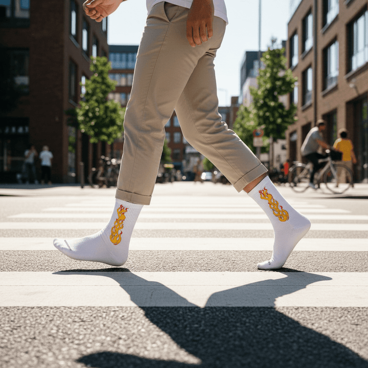 SOCKIVA White/Yellow Flame- Fire 2.0 Socks - image 3