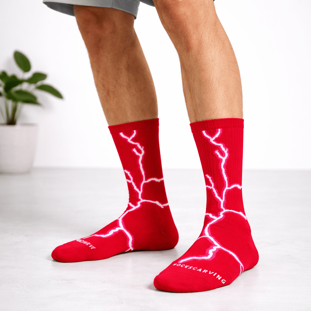 SOCKIVA Lightning 2.0 Street Socks - Red - image 1