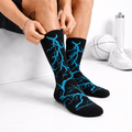 SOCKIVA Lightning 2.0 Thunder Socks-Black Neon Blue - image 1