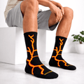SOCKIVA Lightning 2.0 Bolt Socks - Black Orange - image 1