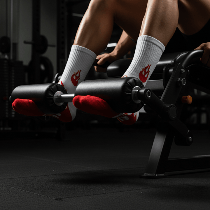SOCKIVA Flame Runner Socks - White/Red - image 3