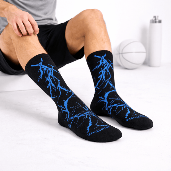 Lightning 2.0 Thunder Socks-Black Blue