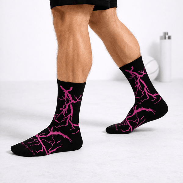 Lightning 2.0 Thunder Socks-Black Pink