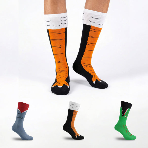 The Animal Socks (Pack Of 3-Pairs)