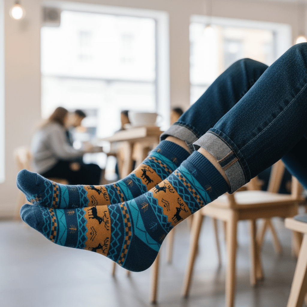 SOCKIVA Blue- New Reindeer Edition - image 1