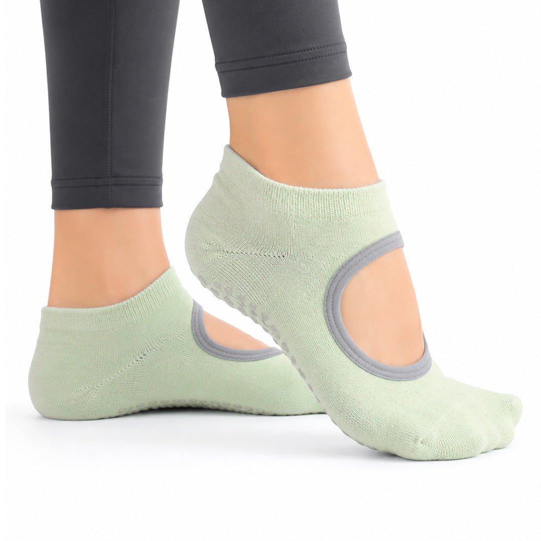 SOCKIVA Women'S Yoga/Pilates Studio Socks- Green - image 1