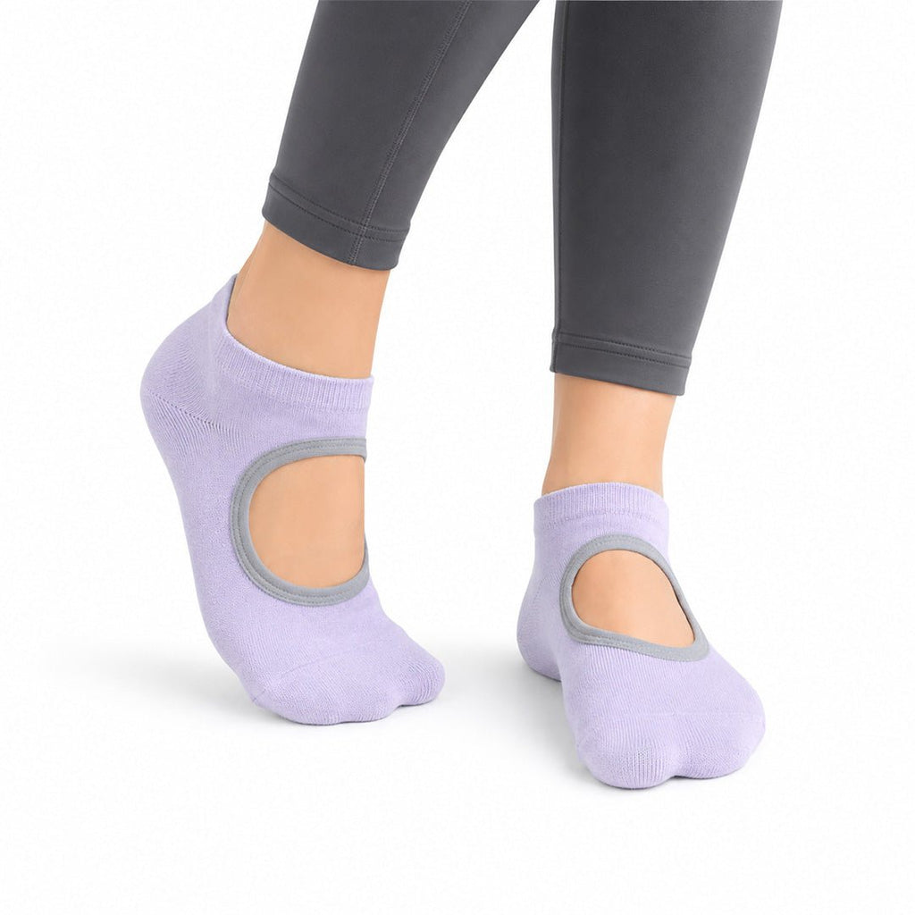 SOCKIVA Women'S Yoga/Pilates Studio Socks- Purple - image 1