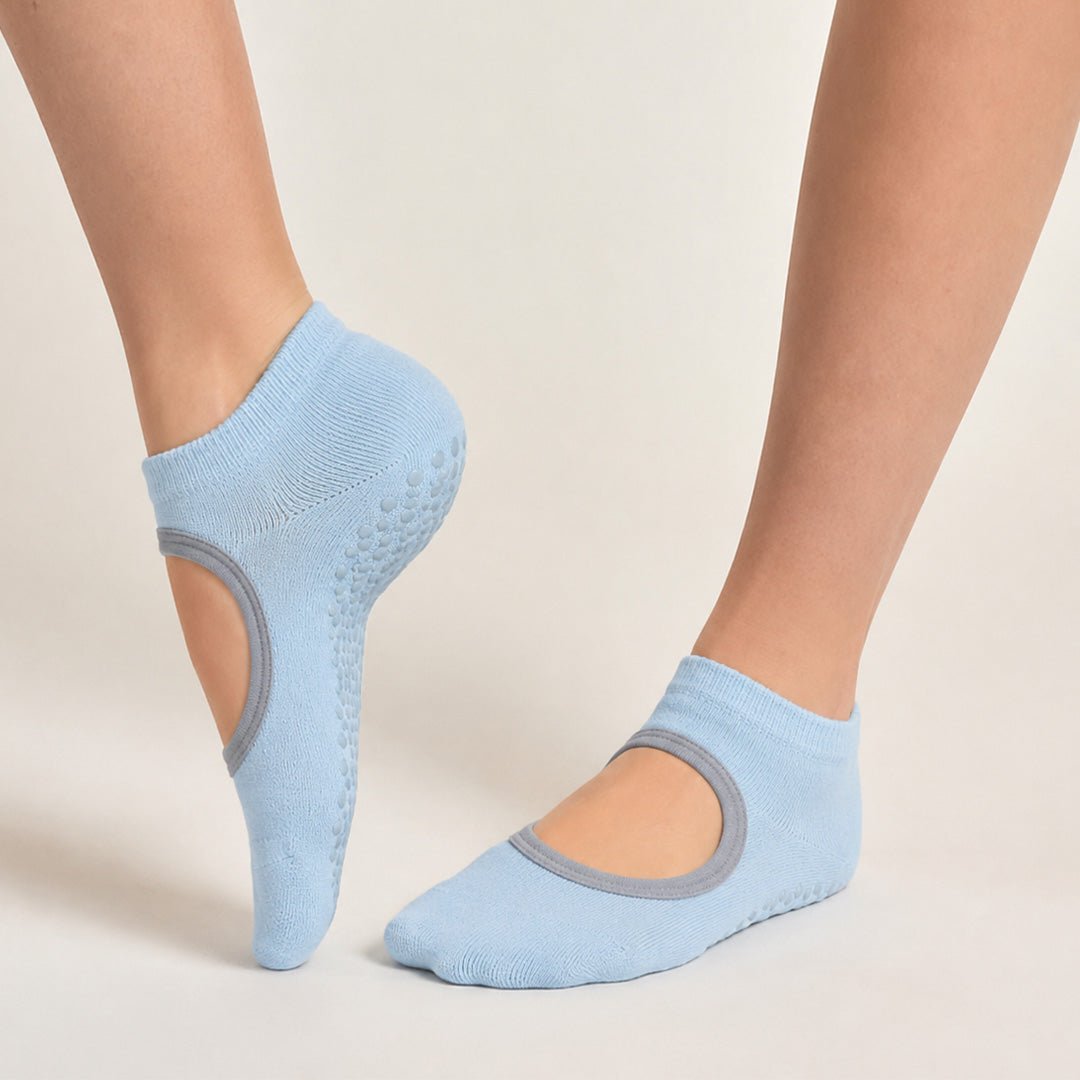 SOCKIVA Women'S Yoga/Pilates Studio Socks- Blue - image 1