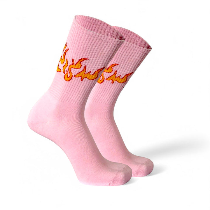 SOCKIVA Pink/Yellow Flame- Fire 2.0 Socks - image 2
