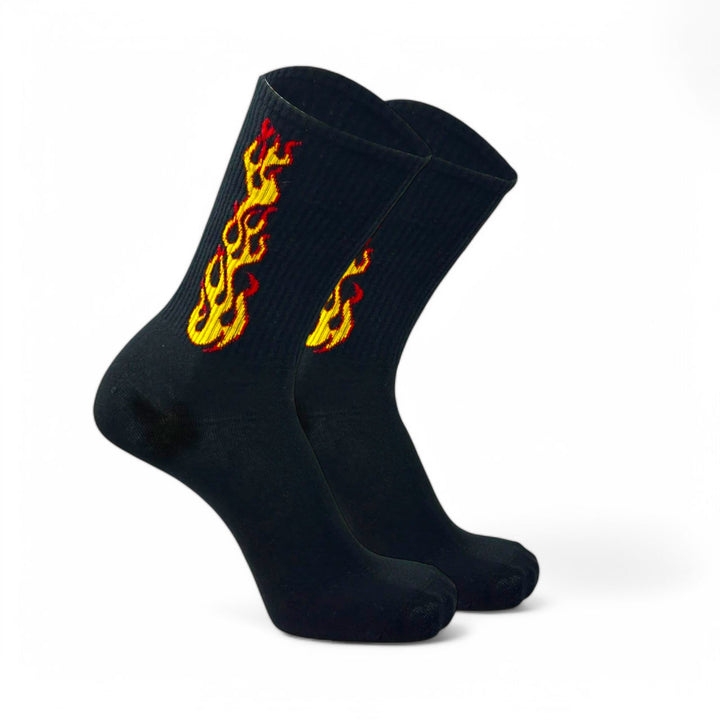 SOCKIVA Black/Yellow Flame- Fire 2.0 Socks - image 2