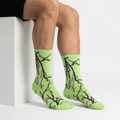 SOCKIVA Lightning Socks- Green - Purple Light - image 1
