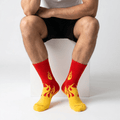 SOCKIVA Flame Runner Socks - Red/Yellow - image 1