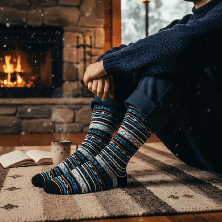 SOCKIVA Sockiva® Multicolor Cushion Full-Length Wool Edition (Pack Of 5 | Unisex) - image 2